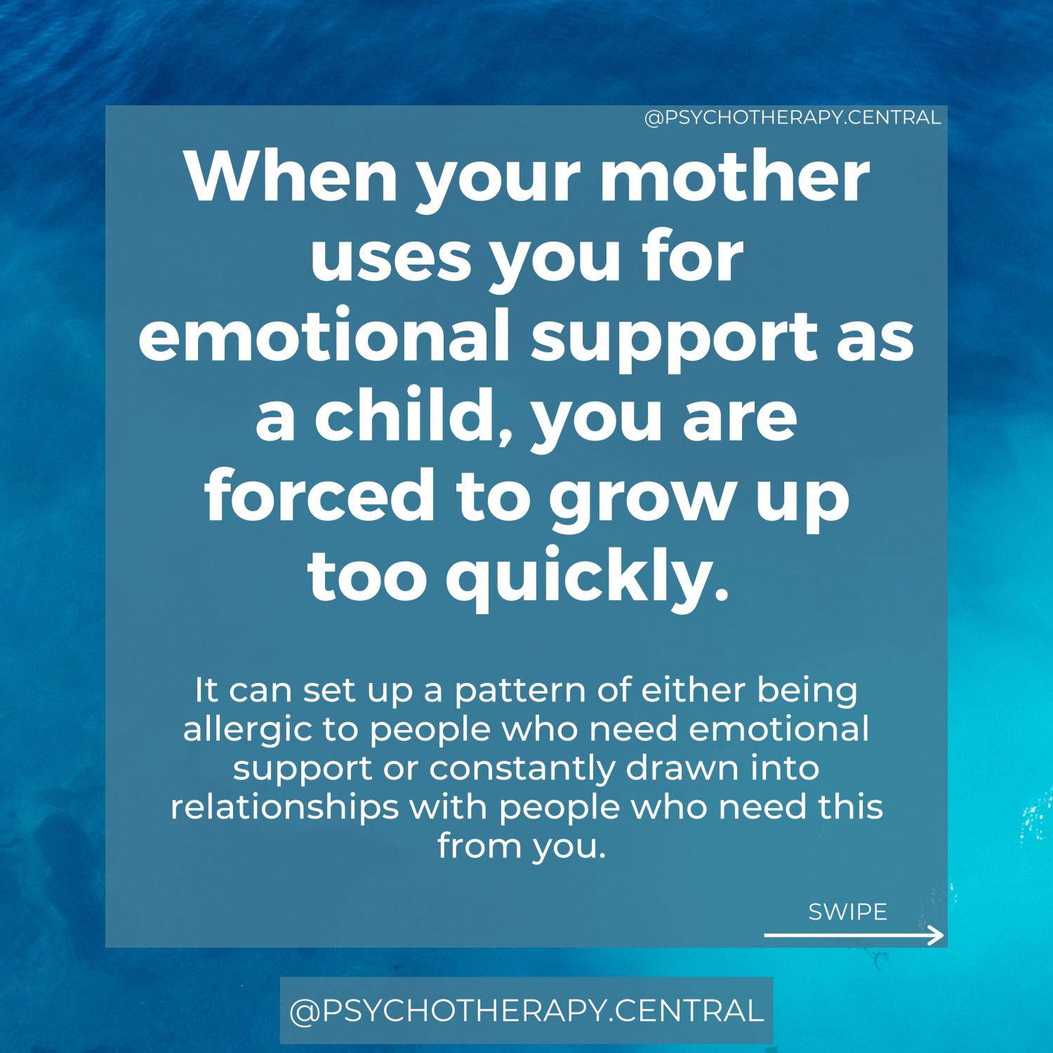 We Your Mother Uses You as Emotional Support