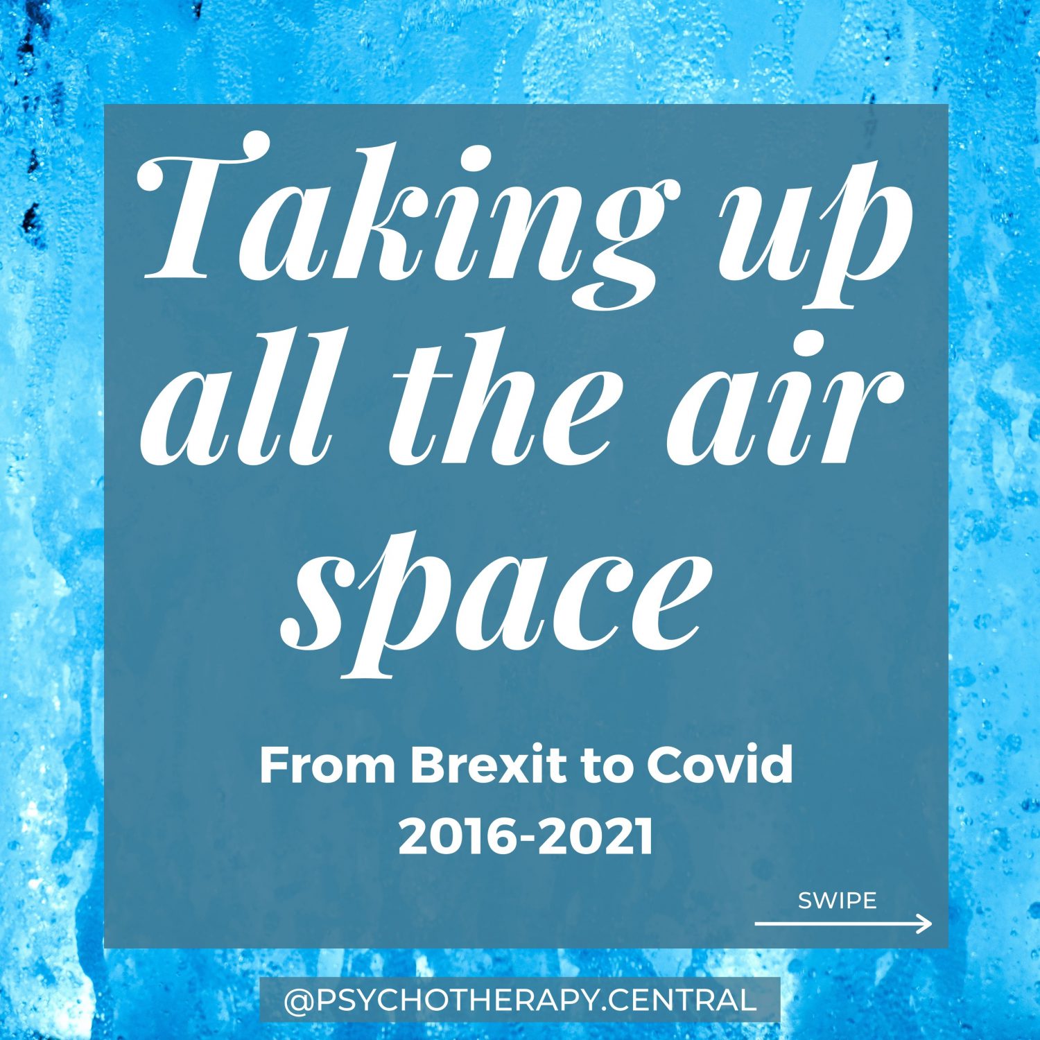 Taking up all the air space