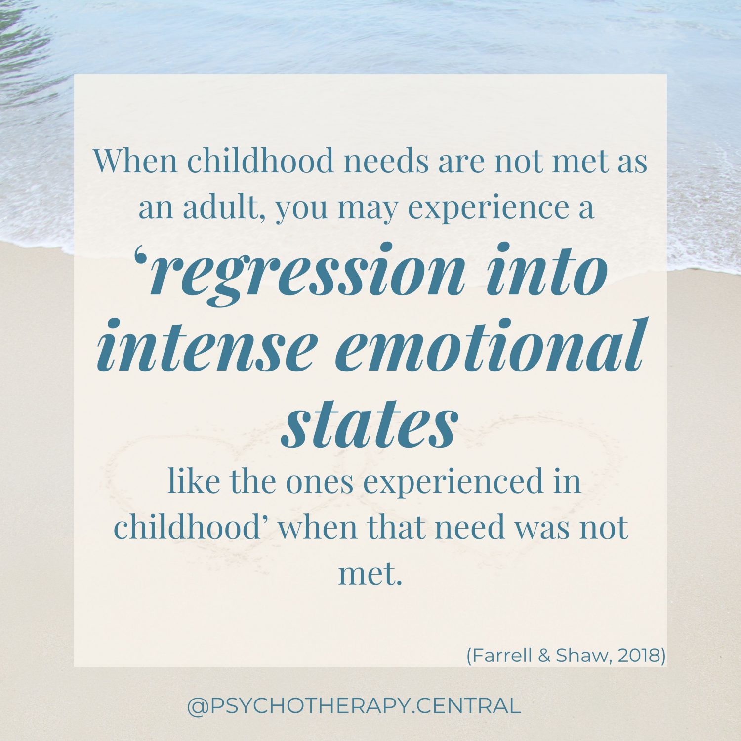 Regression into Childhood States