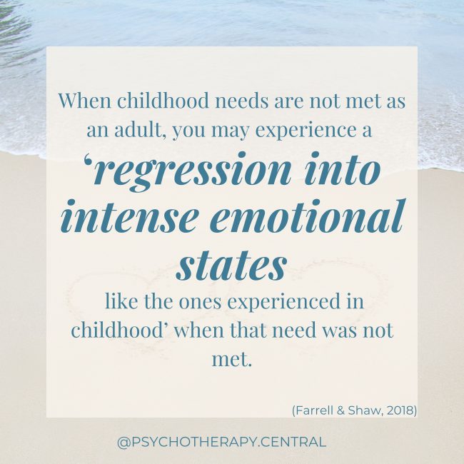 Regression into Childhood States