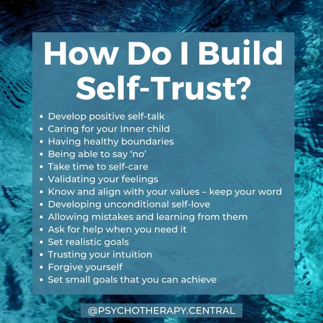 How do I build Self-trust?