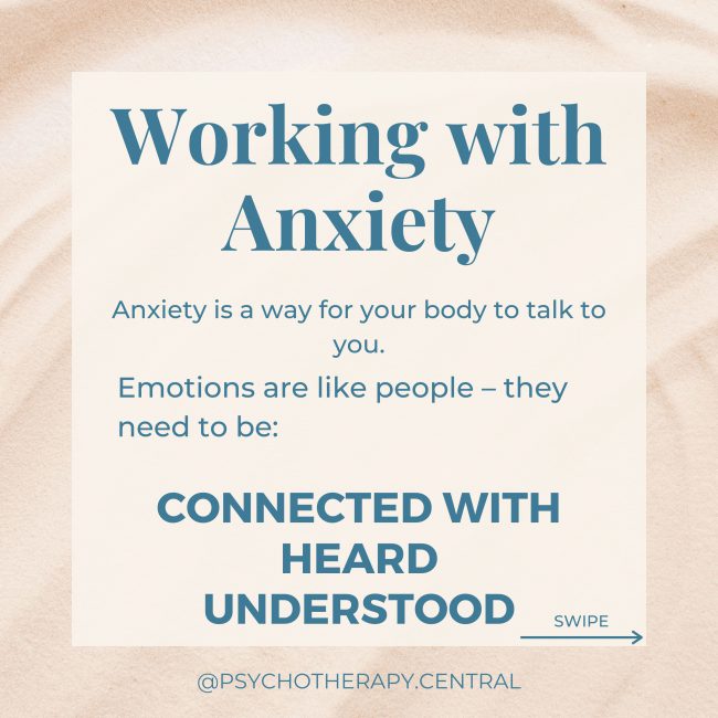 Working with Anxiety