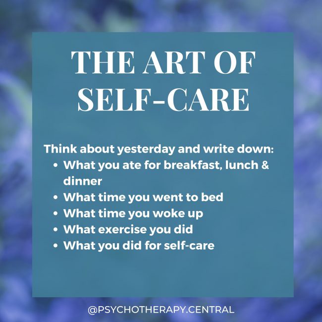 The art of self care