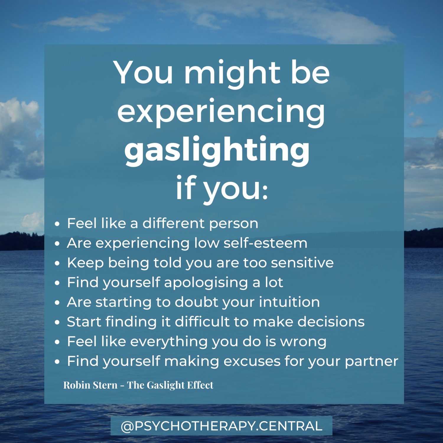 Signs you might be experiencing Gaslighting