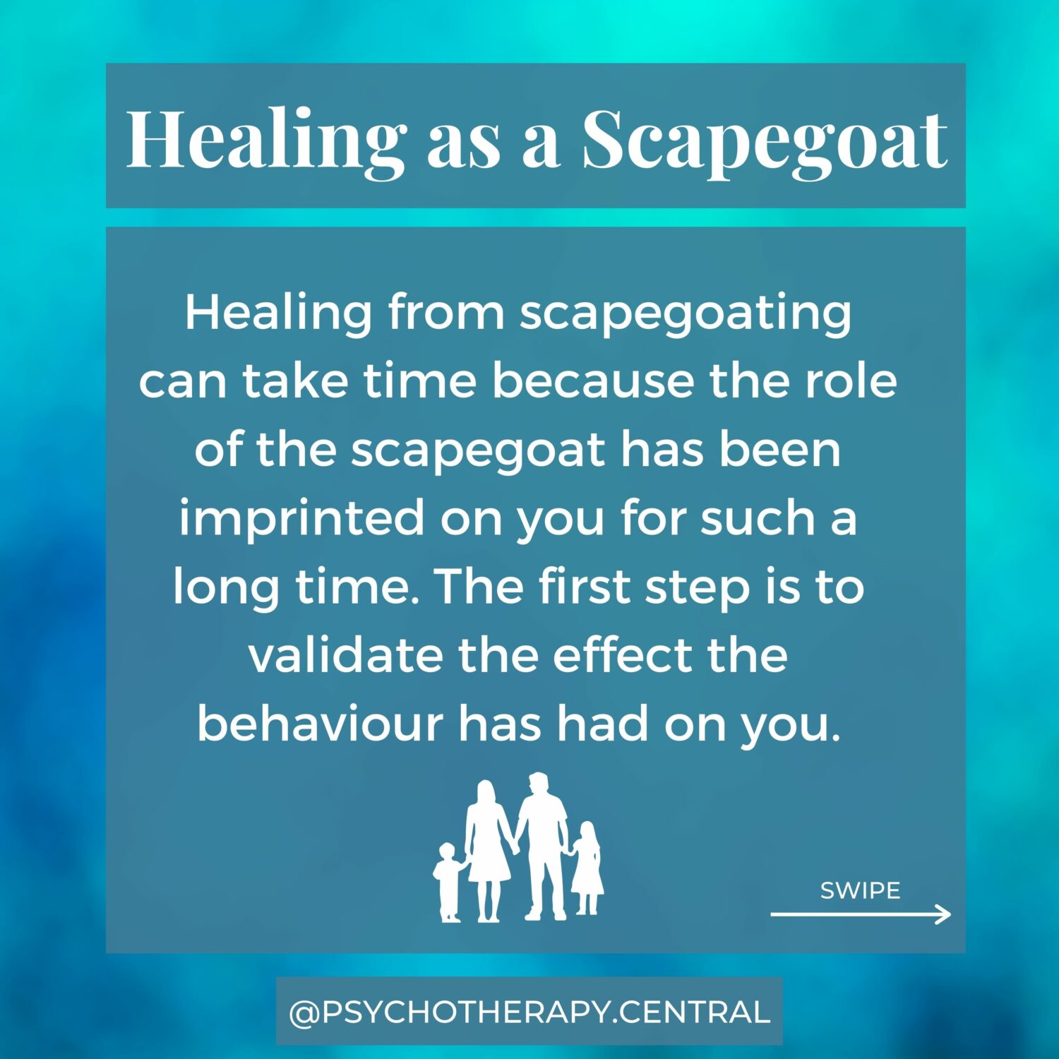 Healing as a scape goat