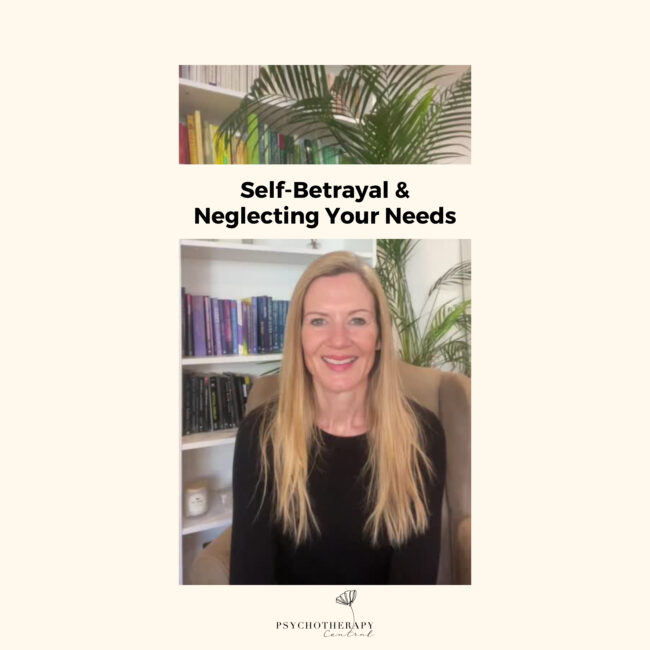 Self-Betrayal: Neglecting Your Needs When you have grown up in an environment where your needs were not met or ignored, you learned to disconnect from them. As an adult, this has created one of two situations: You don’t know what you need You know what you need, but you push it down and ignore it, believing you are not as important as the people around you.