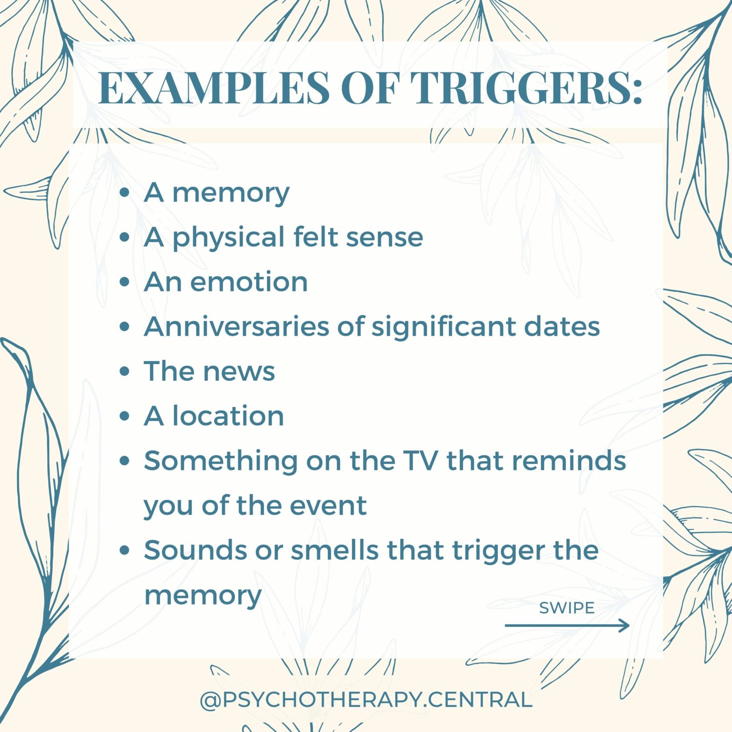Examples of triggers
