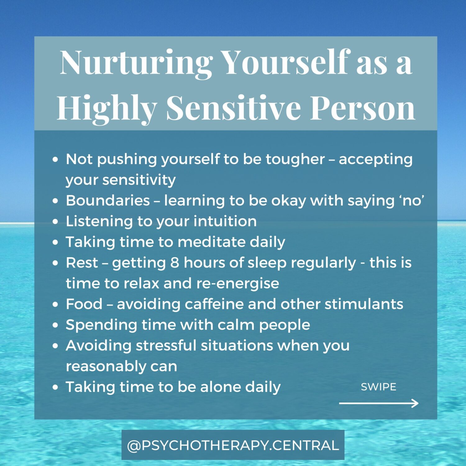 Nurturing Yourself as a Highly Sensitive Person