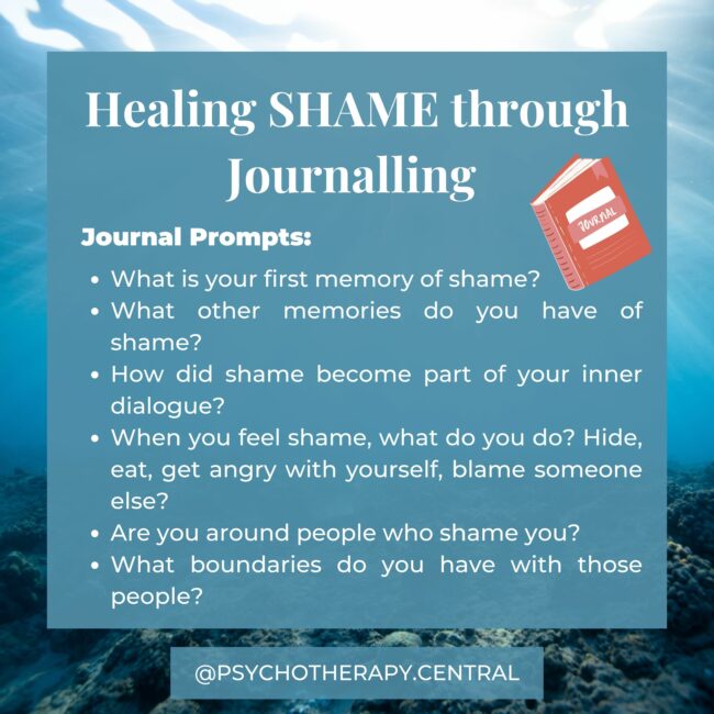 healing shame through journalling