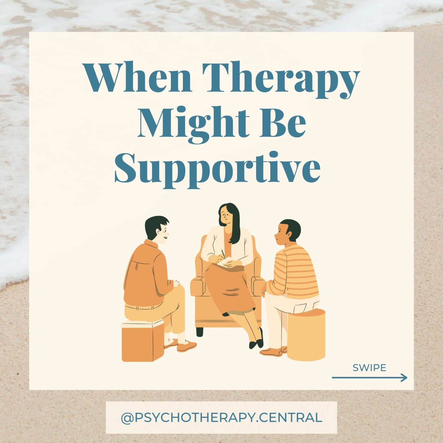 Signs Therapy Could be Useful You are struggling to find meaning in your life You want to forgive someone or something You want to become more assertive You are experiencing mood swings There is a big change happening in your life You have experienced a trauma or shock You are having suicidal thoughts You are becoming more isolated You are aware of addictive patterns getting worse You or your friends are worried about you You are not sleeping well You feel like you need guidance You are ready to work on yourself You are experiencing difficulties in intimate relationships You are struggling with parenting
