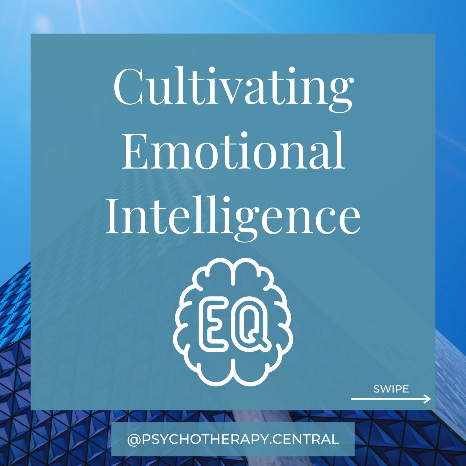 Cultivating Emotional Intelligence Learning Assertive communication Learning to communicate in a direct way whilst respecting others.