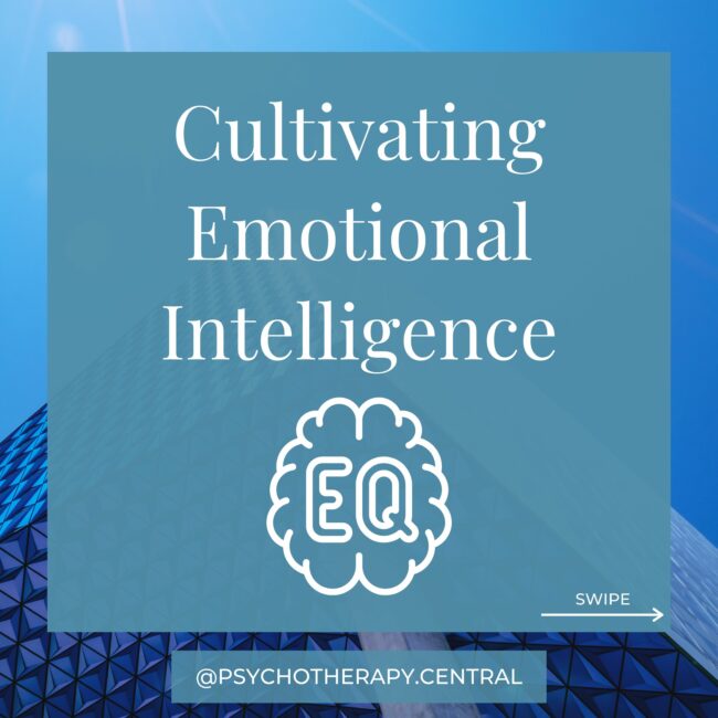 Cultivating Emotional Intelligence Learning Assertive communication Learning to communicate in a direct way whilst respecting others.