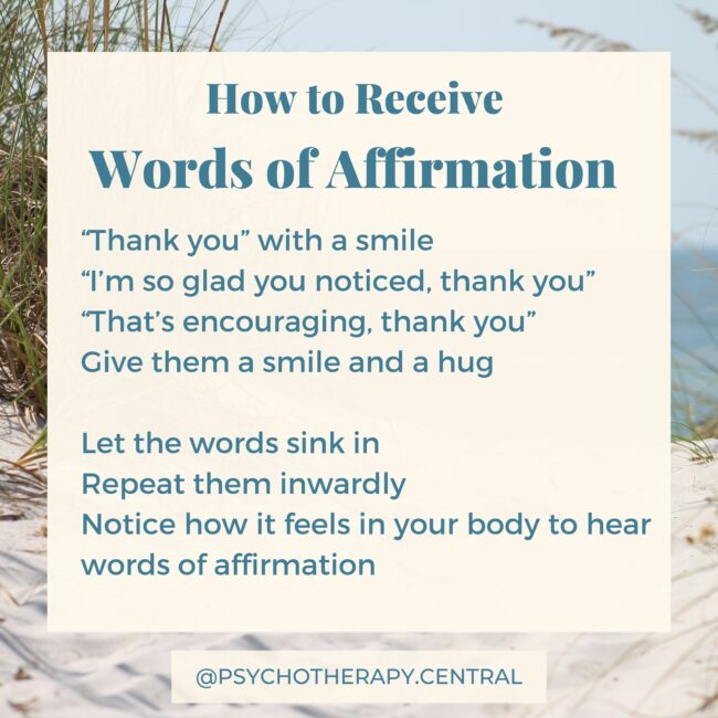 words of affirmation