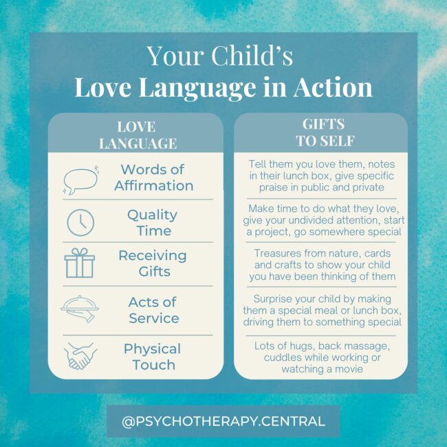 Your Child's love language in action