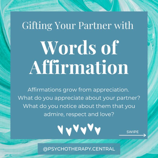 words of affirmation as a love language