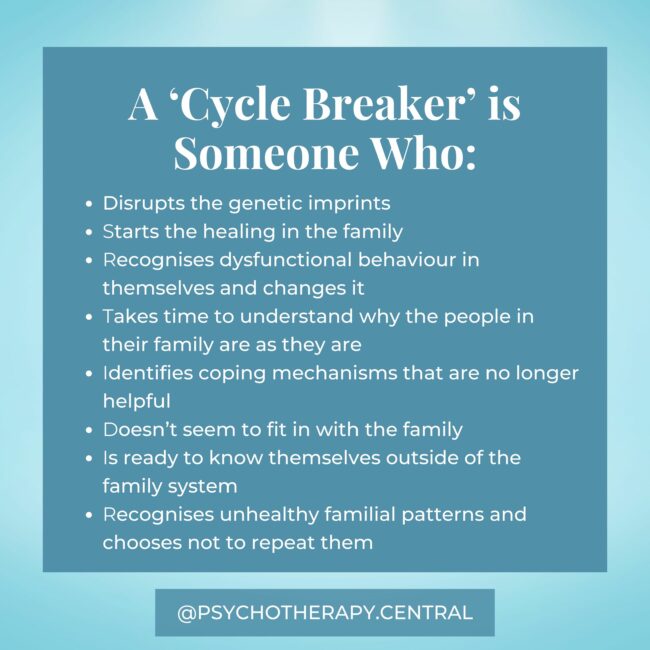 A cycle Breaker is someone who...