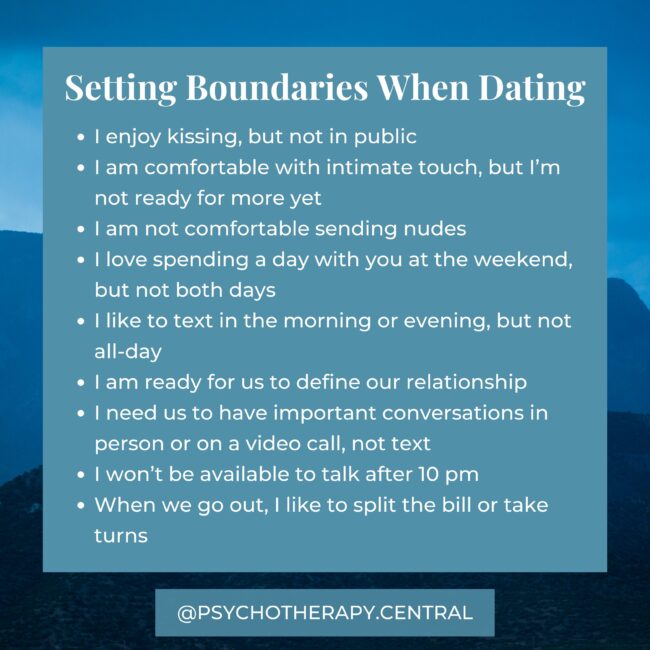 Setting Boundaries when Dating