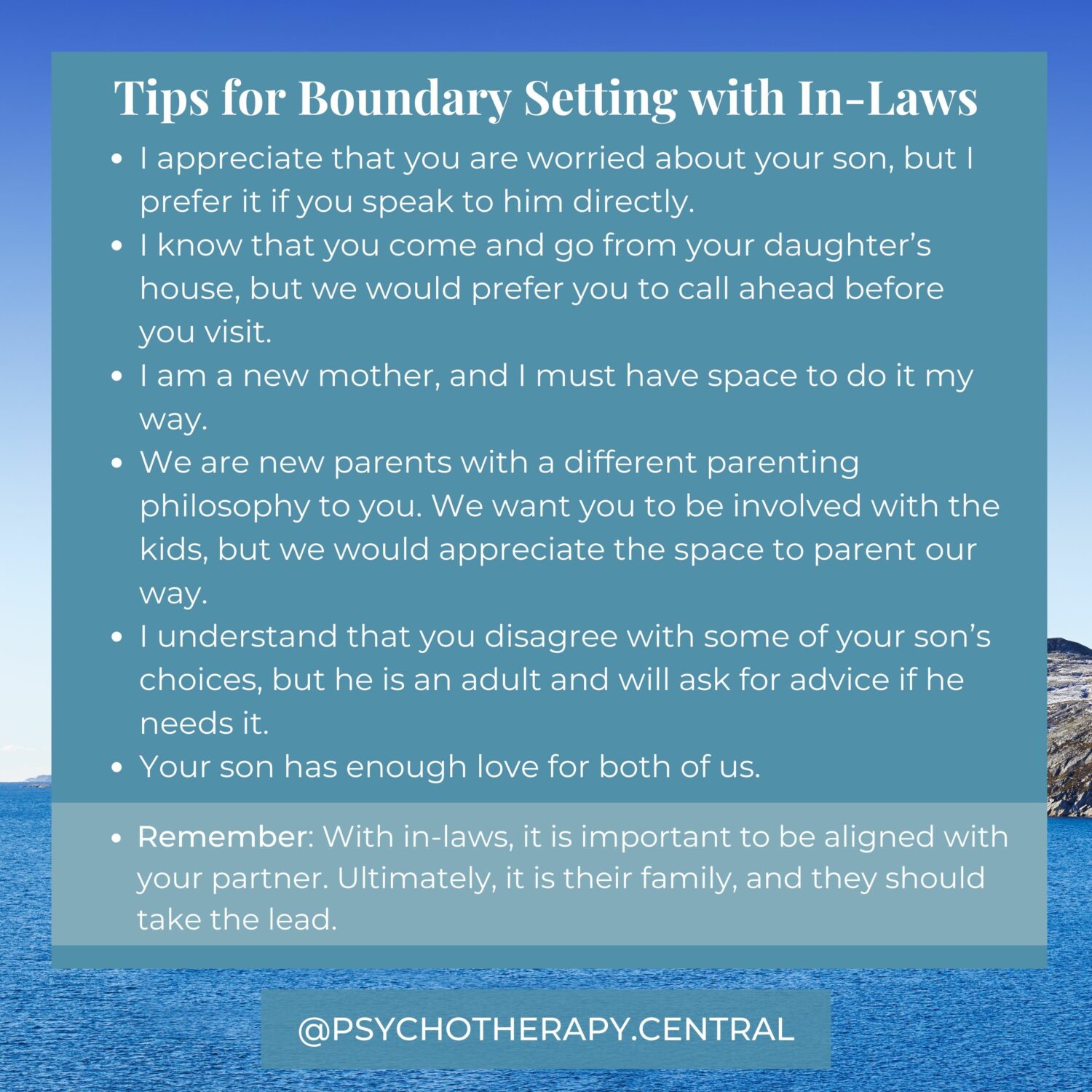Tips for Boundary Setting with In-Laws