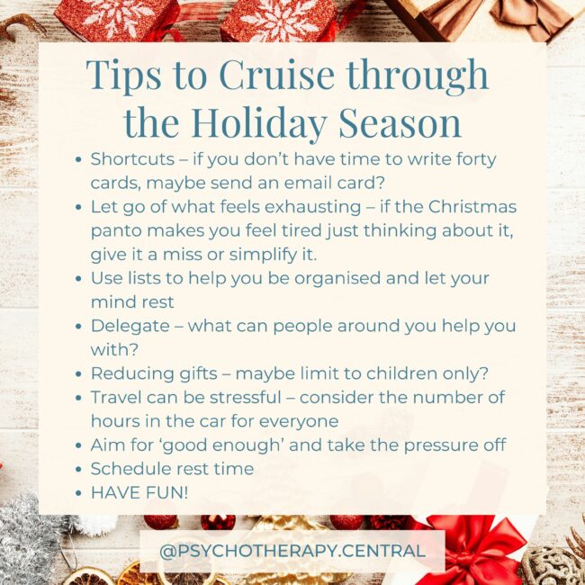 Tips to Cruise through the Holiday Season