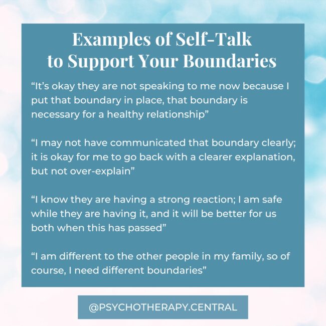 Examples of Self-Talk to Support Your Boundaries
