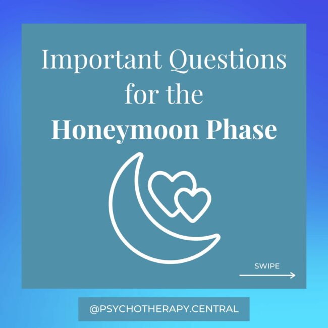 Important questions for the honeymoon phase