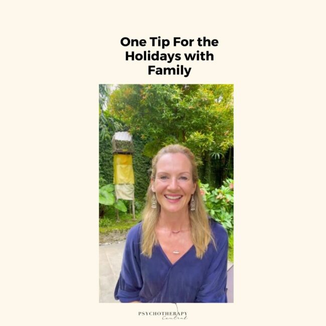 one tip for the holidays