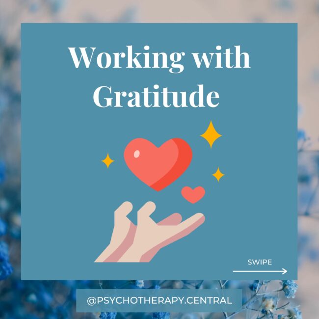 working with gratitude