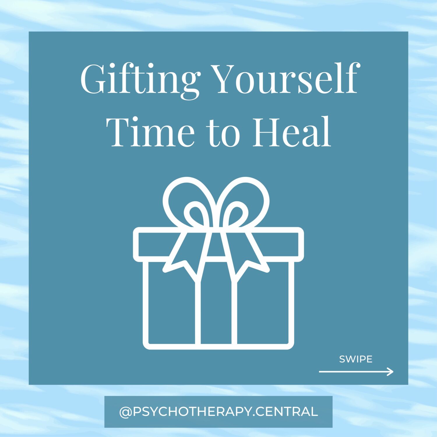 Gifting yourself time to heal