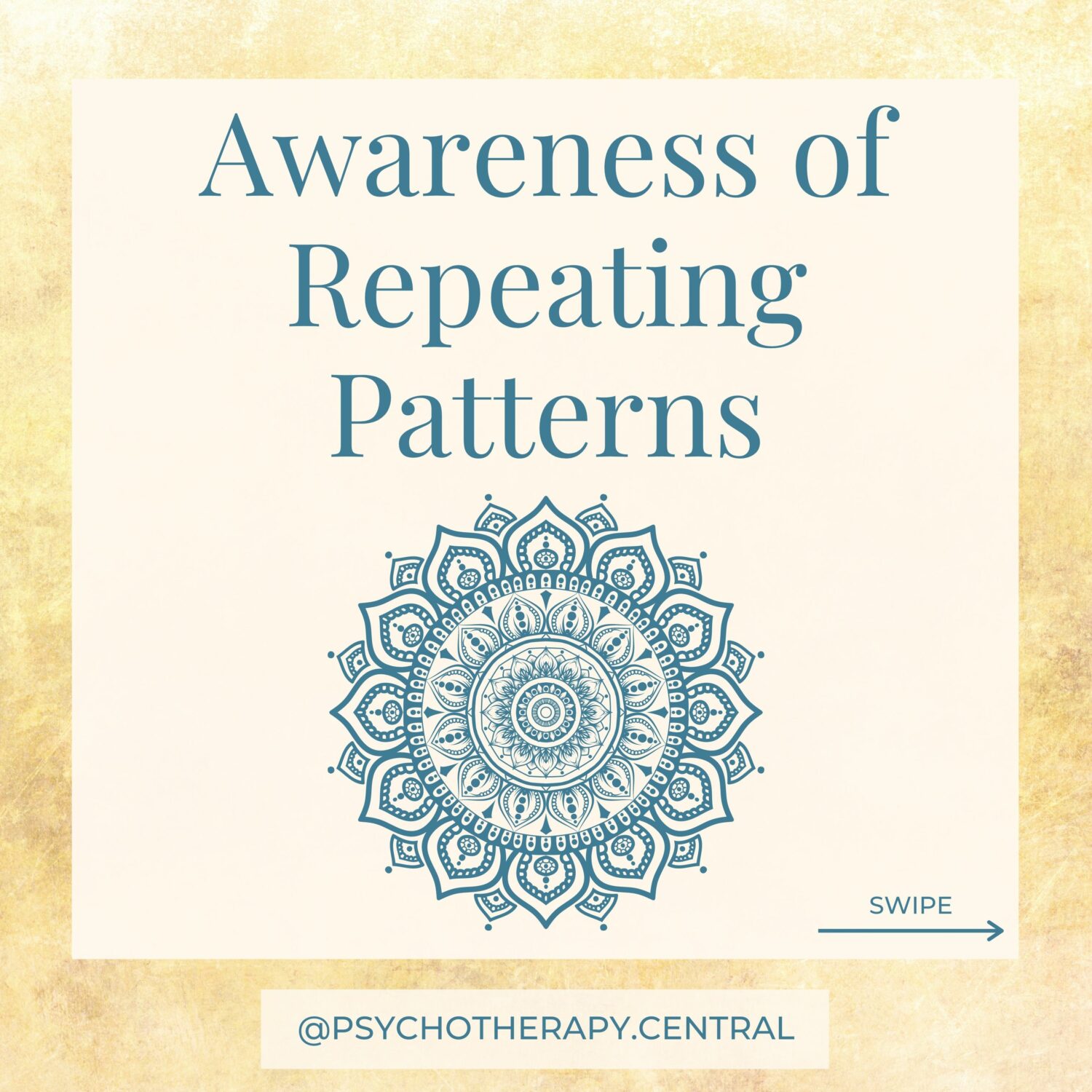 Awareness of repeating patterns