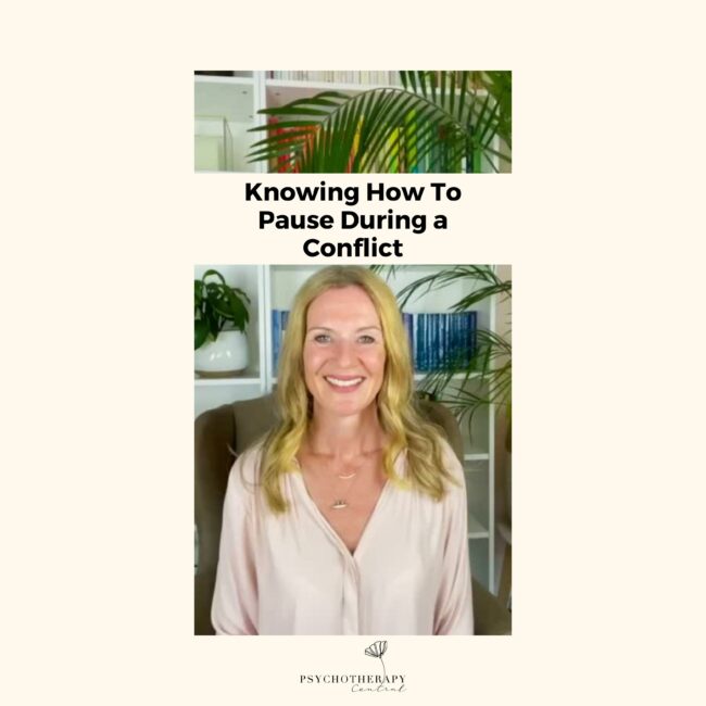 Knowing How To Pause During a Conflict