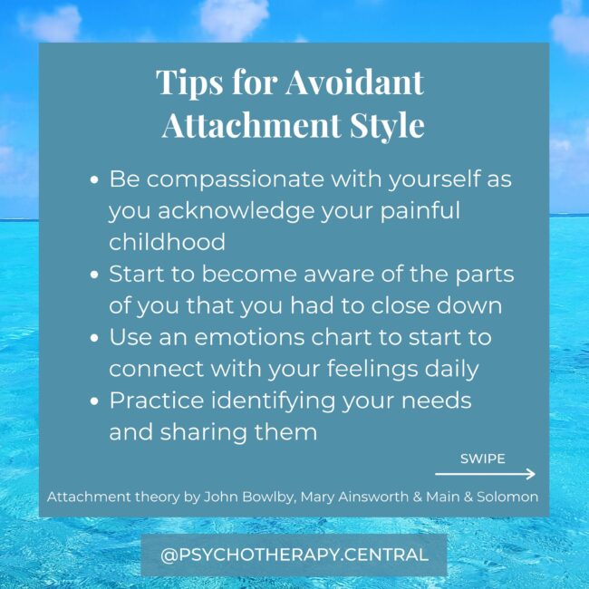 Tips for Avoidant attachment style