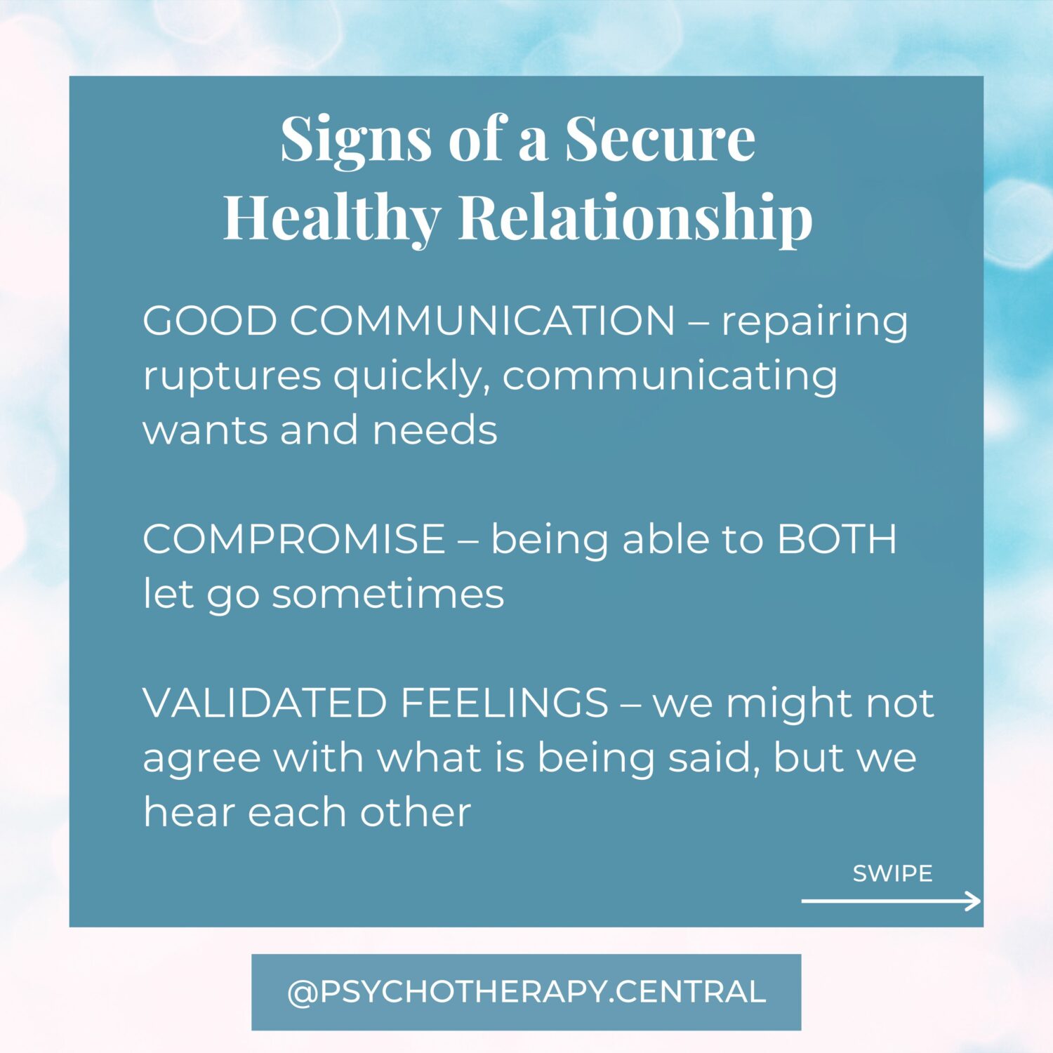Signs of a Secure Healthy Relationship