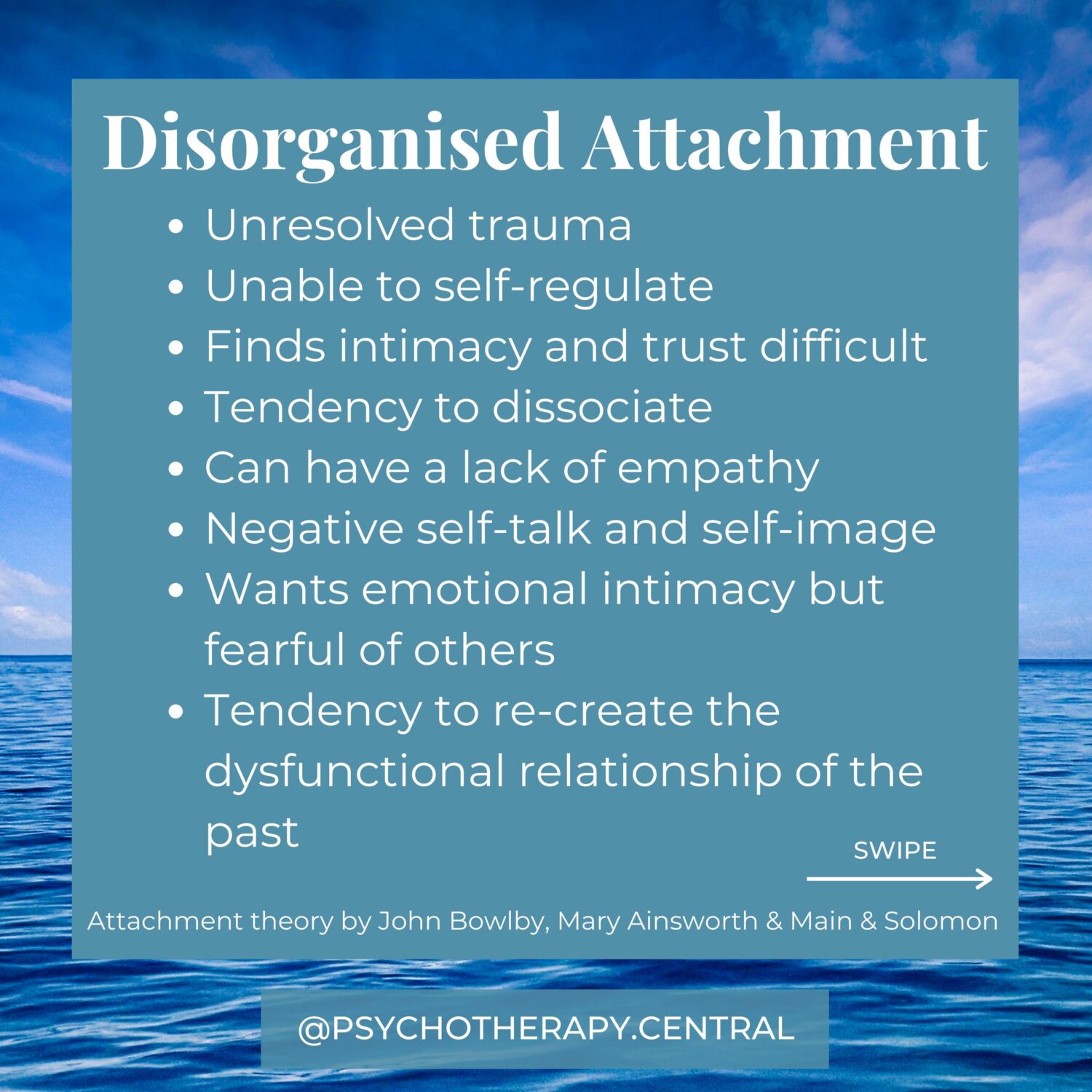 Disorganised Attachment