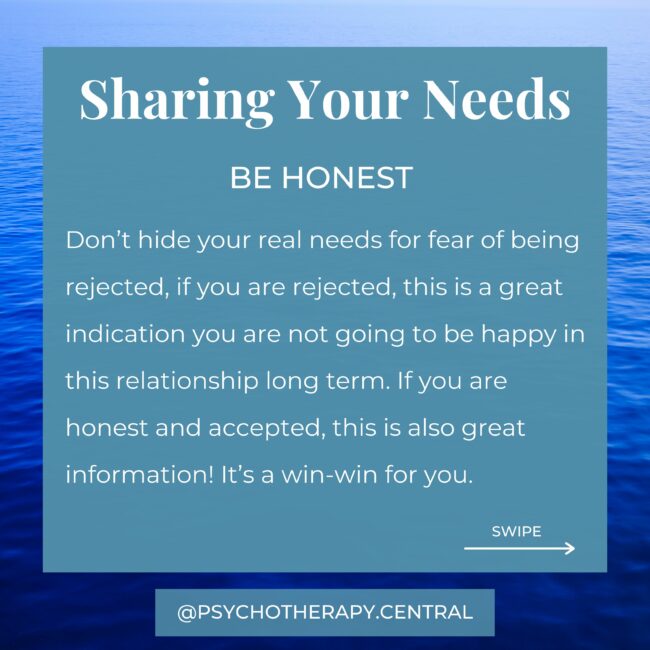 SHARING YOUR NEEDS